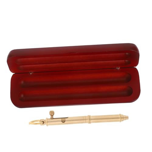 TOYZFRIENDY Elegante Rote Holz Stiftebox mit Doppeltem Füllfederhalterfach Handgefertigt Nahtlos Poliert für Büro Studium und Reise Stilvoller Organizer für Zwei Schreibgeräte von TOYZFRIENDY
