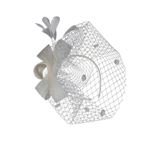 TOYZFRIENDY Eleganter Braut Haarschmuck Mesh Haarklammer Hochzeitskopfschmuck Damen Kopfdekoration für Fotoshootings und Festliche Anlässe von TOYZFRIENDY