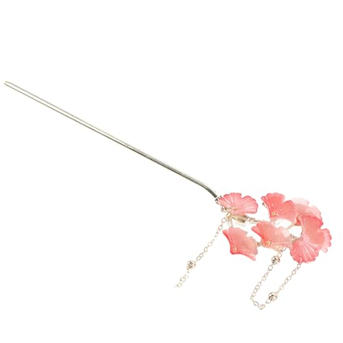 TOYZFRIENDY Eleganter Haarschmuck Damen Haarnadel mit Ginkgo und Quaste Vintage Haarstab für Haare Fester Sitz bei Dutt und Lockigem Haar Minimalistisches Styling accessoire für Hochzeiten von TOYZFRIENDY