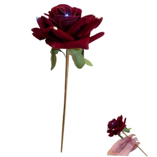 TOYZFRIENDY Eleganter Roter Rosen haarstab mit Funkelnden Strasssteinen Antiker Haarschmuck für Damen Glatte Kanten für Lange Mittellange Haare Vielseitig für Dutt Party Zeremonien und Alltag TOYZFRIENDY Eleganter Roter Rosen haarstab mit Funkelnden Strasssteinen Antiker Haarschmuck für Damen Glatte Kanten für Lange Mittellange Haare Vielseitig für Dutt Party Zeremonien und Alltag von TOYZFRIENDY