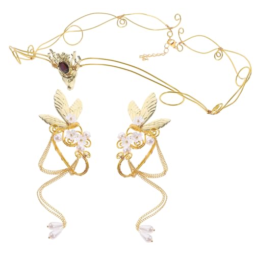 TOYZFRIENDY Elfenkrone Ohrclip Leichtes Piercing Ohrschmuck für Teenager Mädchen Hautfreundlich Langlebig Modisch Geschenkidee für Geburtstag Hochzeit Valentinstag von TOYZFRIENDY
