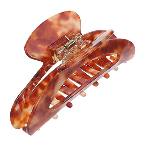 TOYZFRIENDY Extra Große Haarklammer für Dickes Haar Marmor muster Acryl Haarclip Robuster Damen Haarspange für Make up Sport Kochen Eleganter Großer Haarhalter von TOYZFRIENDY