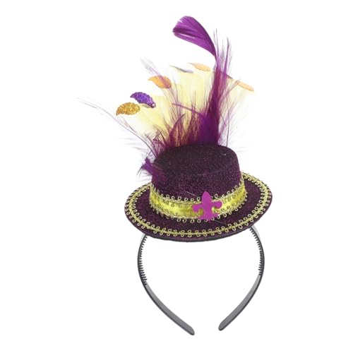 TOYZFRIENDY Faszinator Stirnband mit Federn Damen Tea Party Kopfschmuck Elegantes Haarschmuck accessoire für Hochzeiten Geburtstage und Kostümpartys Leicht und Angenehm zu Tragen von TOYZFRIENDY