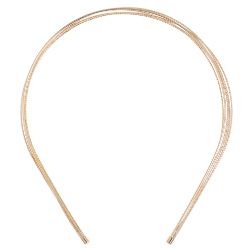 TOYZFRIENDY Feines Mehrlagiges Metall Haarband Damen Party Haarschmuck Elegant Langlebig Rutschfest Brautschmuck Stirnband für Hochzeit Festmode von TOYZFRIENDY