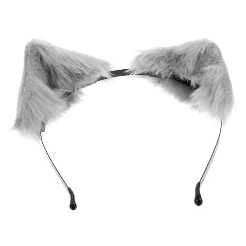 TOYZFRIENDY Flauschiges Katzenohren Stirnband Tierohren Haarreif Handgefertigt für Cosplay Party Kostüm Zubehör Mädchen Accessoire von TOYZFRIENDY