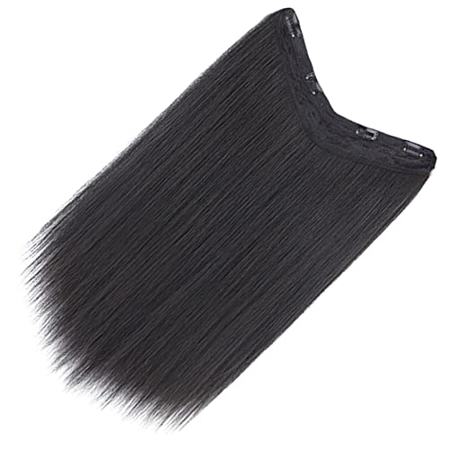 TOYZFRIENDY Förmige Clip in Haarverlängerung Natürlich Wirkend Glattes Synthetisches Haarteil für Frauen Einfach zu Befestigen Hautfreundlich und Vielseitig für Besonderen Look von TOYZFRIENDY