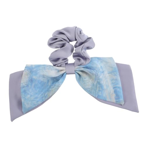 TOYZFRIENDY French Style Elastic Scrunchies mit Künstlerischem Ölgemälde Design Weiche Haargummis mit Schleifenband für Damen Vielseitiger Ponytail Halter für und Schonende Frisuren von TOYZFRIENDY