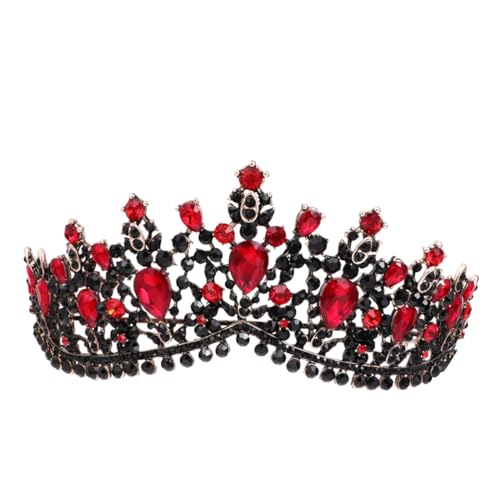 TOYZFRIENDY Geburtstagskrone Damen Tiara mit Kristallstrass Hochzeits und Party Haarornamente Prinzessin Diadem für Festliche Anlässe und Brautaccessoires von TOYZFRIENDY