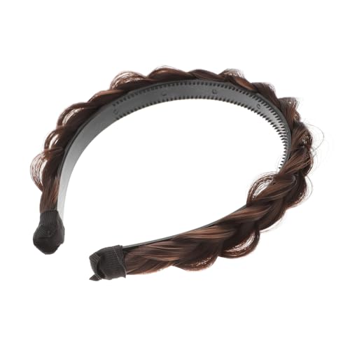 TOYZFRIENDY Geflochtenes Haarband Damen mit Fischgrätenzopf Elastisches Langlebiges Stirnband aus Abs und Hitzebeständigem Fasermaterial Weiches Bequemes Haarschmuck für Alltag und Party von TOYZFRIENDY
