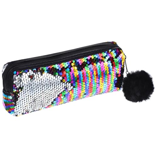 TOYZFRIENDY Glitzernde Pailletten Schminktasche Meerjungfrau Kosmetiktasche Kleine Reise Make up Tasche Multifunktional mit Reißverschluss für Mädchen und Frauen von TOYZFRIENDY