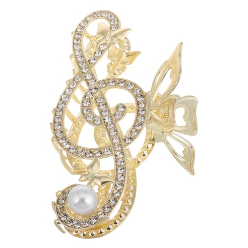 TOYZFRIENDY Große Haarklammer mit Strass und Perlen Rutschfester Haarclip Robuster Haarkralle für Dickes Haar Eleganter Haarschmuck für Frauen und Mädchen Fester Sitz Schonendes Design von TOYZFRIENDY