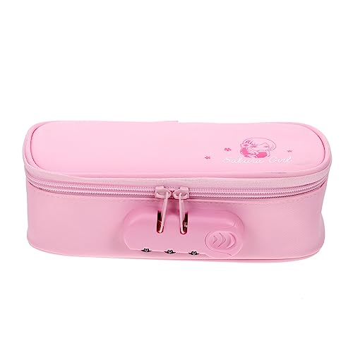 TOYZFRIENDY Großes Federmäppchen mit Zahlenschloss Tragbare Stifttasche für Schüler Großer Stauraum Handlicher Griff Sicherer Reißverschluss Rosa TOYZFRIENDY Großes Federmäppchen mit Zahlenschloss Tragbare Stifttasche für Schüler Großer Stauraum Handlicher Griff Sicherer Reißverschluss Rosa von TOYZFRIENDY