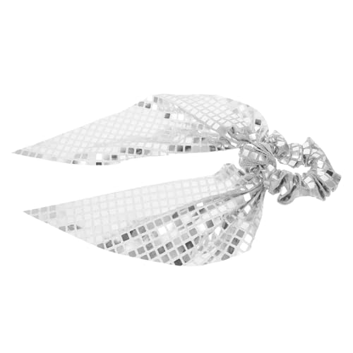 TOYZFRIENDY Haargummis mit Glitzerschleife Haarschleifen Damen Elastische Glänzende Haarbänder mit Schleifenband für Alltag Partys und Hochzeiten von TOYZFRIENDY