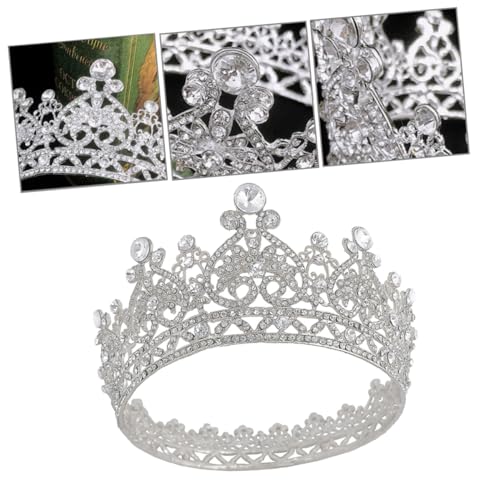 TOYZFRIENDY Handgefertigtes Braut Haarreif Funkelnden Zirkonia Einzigartiges Silber Design Sicherer durch Feste Endringe Haarschmuck für Hochzeit und Festliche Anlässe von TOYZFRIENDY