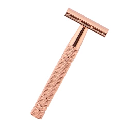 TOYZFRIENDY Handrasierer für Gesicht und Bart Doppelseitiger Rasierer mit Rutsch Griff Ultradünne Klinge für Gründliche Rasur Vielseitig für Körperhaare Wie Achseln und Beine Sicherer von TOYZFRIENDY