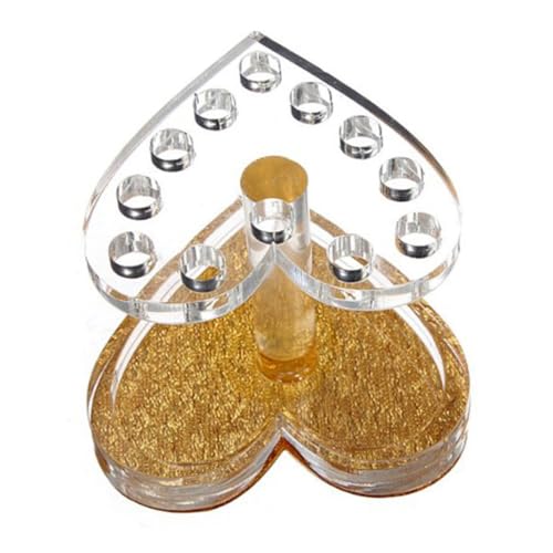 TOYZFRIENDY Herzförmiger Nagelpinselhalter Gold Transparent Ständer für UV Gel Pinsel Nail Art Werkzeug Organizer Maniküre Pediküre Zubehör TOYZFRIENDY Herzförmiger Nagelpinselhalter Gold Transparent Ständer für UV Gel Pinsel Nail Art Werkzeug Organizer Maniküre Pediküre Zubehör von TOYZFRIENDY