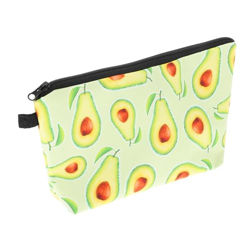 TOYZFRIENDY Kosmetiktasche Avocado Motiv Großer Stauraum Multifunktionale Schminktasche Tragbar für Reisen und Alltag Praktische Aufbewahrungstasche für Damen und Mädchen von TOYZFRIENDY