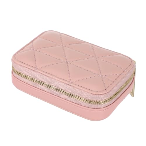 TOYZFRIENDY Kosmetiktasche Lippenstift Aufbewahrungstasche mit Spiegel Tragbare Schminktasche für Unterwegs Kompakte Kulturbeutel für Damen Langlebiges Material Praktischer Makeup Organizer von TOYZFRIENDY