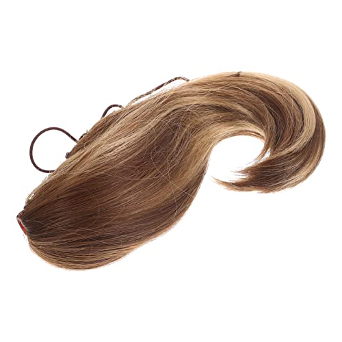 TOYZFRIENDY Kurze Synthetische Pferdeschwanz Haarverlängerung mit Krallen clip Wellig Lockig Hitzebeständiges Material Natürlicher Look Einfach zu Befestigen für Frauen und Mädchen von TOYZFRIENDY