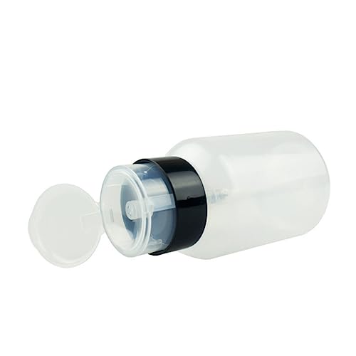TOYZFRIENDY Lockable Nagellackentferner Pumpe Spender Flasche Praktische Kunststoffflasche für Reisen für Make Up Entferner und Toner mit Sicherem Druckmechanismus und Hygienischer Anwendung von TOYZFRIENDY