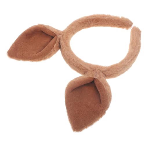 TOYZFRIENDY Lustiger Tierohren Haarreif Damen Niedliches Leichtes Kopfschmuck Cosplay Stirnband für Party Karneval und Alltag Modisches Bequemes Mottoparty Accessoire in Dunkelbraun von TOYZFRIENDY