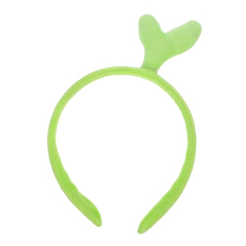 TOYZFRIENDY Lustiges Grünes Bohnensprossen Stirnband Damen Geburtstag Haarreif Partykostüm Leichter Bequemer Kopfschmuck für Shows und Cosplay von TOYZFRIENDY