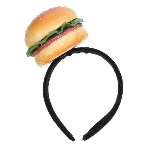 TOYZFRIENDY Lustiges Hamburger-headband Für Cosplay Kreative Kopfbedeckung Für Partys Fotorequisiten Kostümveranstaltungen Leicht Und Weich Einfach Zu Tragen Einzigartiges Design von TOYZFRIENDY
