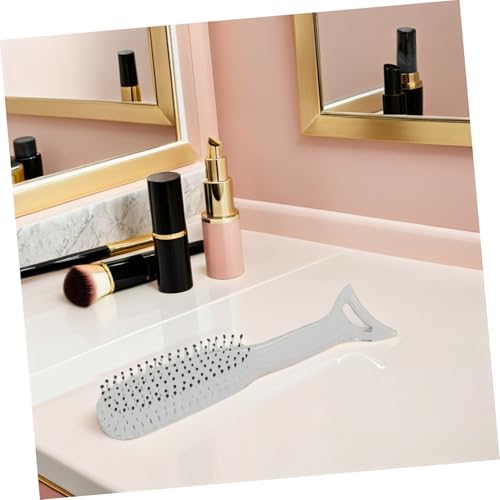 TOYZFRIENDY Mermaid Detangler Haarbürste mit Rutsch Griff Scalp Massage Kamm für Frauen und Mädchen Entwirrt Nasses und Trockenes Haar Haarbruch Transparent Multifunktional für Styling und von TOYZFRIENDY