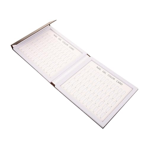 TOYZFRIENDY Nail Chart Buch Farben Nagel Display Karte für Nagelkunst Salon Maniküre Pediküre DIY Übung Nagellack Gel Farbkarte Originelles Nagel Farbdisplay von TOYZFRIENDY