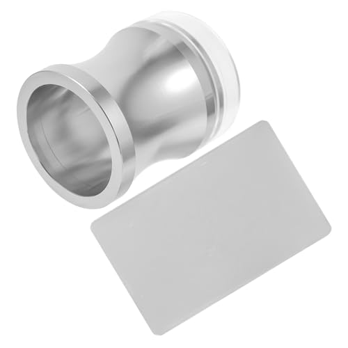TOYZFRIENDY Nail Stamper Silikonkopf Transparent Groß DIY French Tip Nail Art Stempel Schaber Nagelwerkzeug Maniküre Kit Langlebig Präzise Musterübertragung von TOYZFRIENDY
