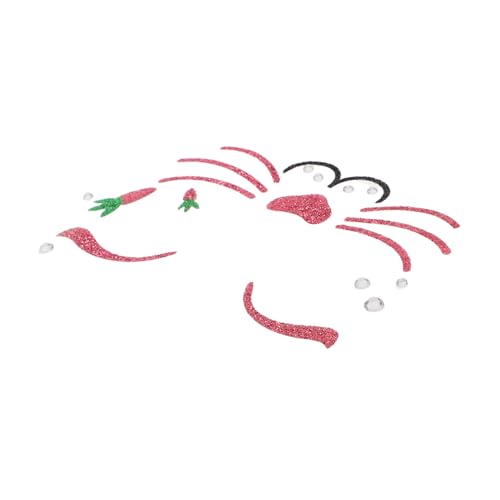 TOYZFRIENDY Niedliche Bunny Face Stickers für Ostern Hautfreundliche Sichere Temporäre Hasen Gesicht Aufkleber Einfach Anzubringen für Karneval Cosplay und Festliche Partys von TOYZFRIENDY