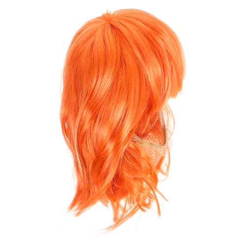 TOYZFRIENDY Orange Kurze Bob Perücke mit Fransen Stylische Natürliche Damen und Kinderperücke für Party Cosplay Halloween Disco und Kostümball Modisch und Vielseitig Einsetzbar TOYZFRIENDY Orange Kurze Bob Perücke mit Fransen Stylische Natürliche Damen und Kinderperücke für Party Cosplay Halloween Disco und Kostümball Modisch und Vielseitig Einsetzbar von TOYZFRIENDY