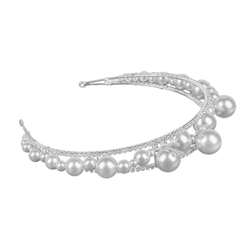 TOYZFRIENDY Perlenbesetztes Damen Haarband Modisches Stirnband mit Schmuckelementen Bequemes Accessoire für Hochzeit Party und Festliche Anlässe Stilvolles von TOYZFRIENDY
