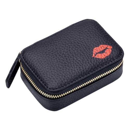 TOYZFRIENDY Reise Kosmetiktasche mit Spiegel Kleine Lippenstift Tasche für Damen Multifunktionale Aufbewahrung für Lippenstift Make Up und Mehr für Unterwegs im Kreativen Design von TOYZFRIENDY