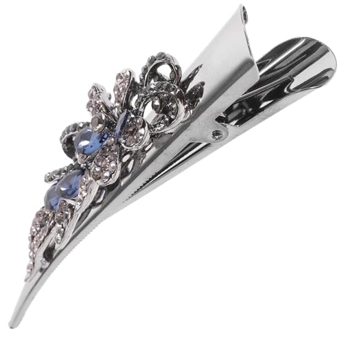 TOYZFRIENDY Rhinestone Haarklammer für Damen Retro Großer Metall billed Clip Glitzernde Haarklammer Fester Sitz für Dickes und Dünnes Haar Vielseitiges Stylingzubehör von TOYZFRIENDY