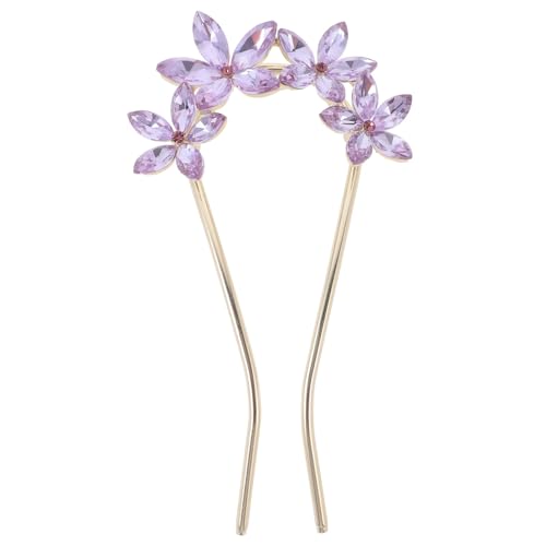 TOYZFRIENDY Rhinestone Haarnadel U Förmig für Hochzeit Eleganter Haarschmuck mit Funkelnden Strasssteinen Stabiler für Hochsteckfrisuren und Dutt Metallisch Schimmerndes Accessoire für Damen von TOYZFRIENDY