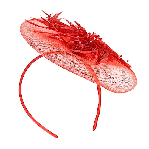 TOYZFRIENDY Rote Netz Stirnband Haarschmuck für Damen Kreativer Party Kopfschmuck mit Schleifen Haarclip Stilvolles Accessoire für Tanzveranstaltungen und Festliche Anlässe TOYZFRIENDY Rote Netz Stirnband Haarschmuck für Damen Kreativer Party Kopfschmuck mit Schleifen Haarclip Stilvolles Accessoire für Tanzveranstaltungen und Festliche Anlässe von TOYZFRIENDY