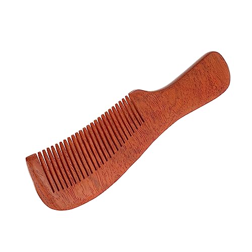 TOYZFRIENDY Sandelholz Haarkamm Damen mit Griff Hautfreundlicher Kamm für Haarstyling Massage Entspannend Antistatisch Praktischer Kreativer Haarkamm für Glattes und Lockiges Haar von TOYZFRIENDY