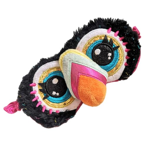 TOYZFRIENDY Schlafmaske Schlafmaske Mädchen Weiche Augenmaske mit Elastischem Band Niedliches Tiermotiv Großes Design Lichtblockierend Für Reisen Büro Zuhause Entspannung von TOYZFRIENDY