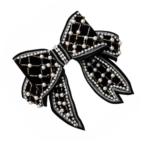 TOYZFRIENDY Schwarze Perlen Haarspange mit Schleife Eleganter Haarschmuck Zierliche Haarklammer für Damen Modisches Accessoire für Alltag und Besondere Anlässe Vielseitig Kombinierbar TOYZFRIENDY Schwarze Perlen Haarspange mit Schleife Eleganter Haarschmuck Zierliche Haarklammer für Damen Modisches Accessoire für Alltag und Besondere Anlässe Vielseitig Kombinierbar von TOYZFRIENDY
