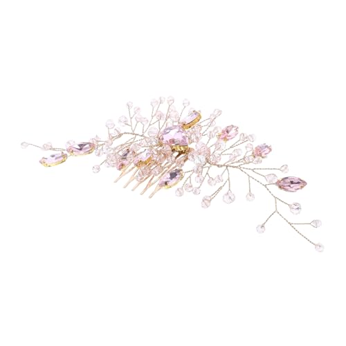 TOYZFRIENDY Seitlicher Haarkamm Mit Strasssteinen Für Braut Hochzeitsschmuck Haarteil Vintage-stil Für Frauen Für Formelle Anlässe von TOYZFRIENDY