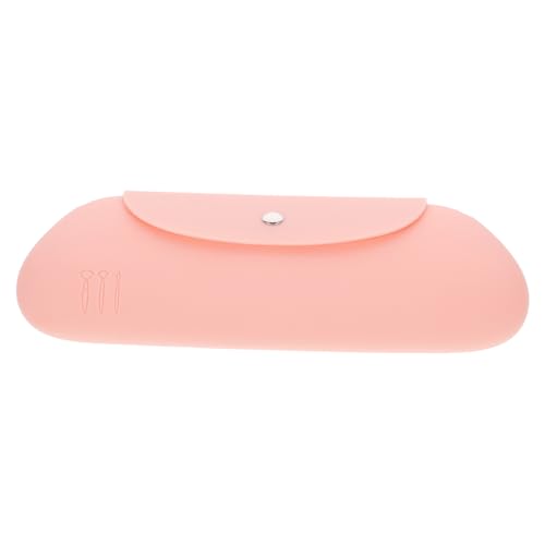 TOYZFRIENDY Silikon Make Up Pinsel Tasche Tragbar Kosmetik Aufbewahrung Reise Schminktasche Leicht Kompakt Staubdicht Für Frauen Mädchen von TOYZFRIENDY