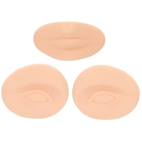 TOYZFRIENDY Silikon Make up Übungshaut Gesichtspuppe Wiederverwendbar für Augenbrauen Lippen Eyeliner Tattoo Anfänger und Profi Training von TOYZFRIENDY