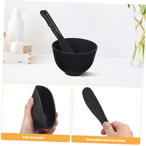 TOYZFRIENDY Silikon Rührschüssel mit Spatel Gesichtsmaske DIY Masken Basteln Spa Zubehör für Salon und Zuhause Langlebig und Einfach zu Verwenden Wiederverwendbar von TOYZFRIENDY