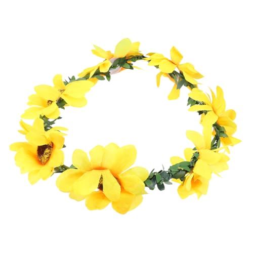 TOYZFRIENDY Sonnenblumen Haarreif Blumenkranz Stirnband Braut Haarschmuck Natürliches Design für Hochzeit Party Fest Damen und Mädchen TOYZFRIENDY Sonnenblumen Haarreif Blumenkranz Stirnband Braut Haarschmuck Natürliches Design für Hochzeit Party Fest Damen und Mädchen von TOYZFRIENDY