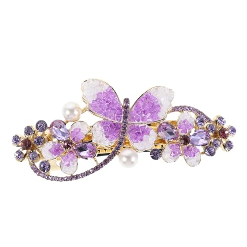 TOYZFRIENDY Sparkly Strass Haarklammer mit Funkelnden Kristallen Leichter Damen Haarclip für Pferdeschwanzfrisuren für Hochzeiten Partys und Festliche Anlässe von TOYZFRIENDY