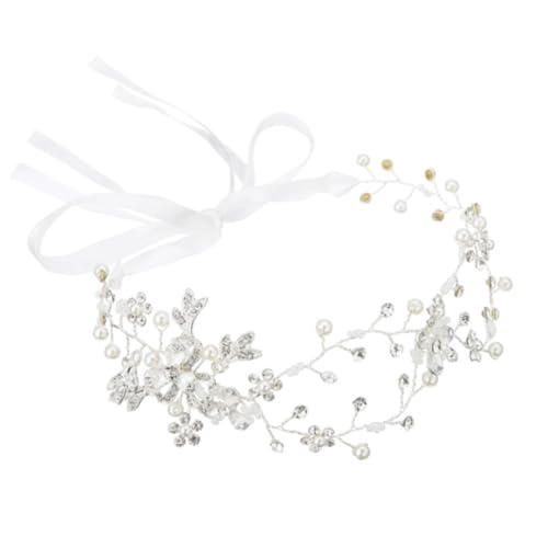 TOYZFRIENDY Stirnband Damenhaar aus Silberfarbener Legierung mit Strassbesatz Modischer Haarschmuck für Hochzeit Party und Festliche Anlässe Einzigartiges Design für Stilbewusste Frauen von TOYZFRIENDY