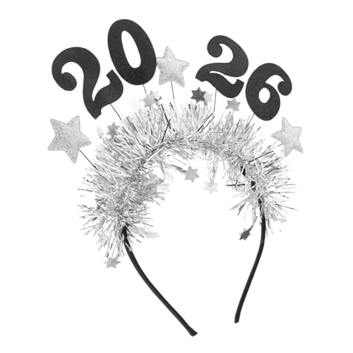 TOYZFRIENDY Stirnband Mit Sternenmotiv Aus Stoff Und Metall Für Neujahrsfeiern Und Partys Glitzerndes Haarzubehör Für Damen Und Mädchen von TOYZFRIENDY
