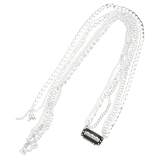 TOYZFRIENDY Strass Haarkette mit Quaste Kristall Haarclip Silberne Haarschmuckkette für Damen Einfach Anzubringen Fester Sitz Modisches Accessoire für Stilvolle Flechtfrisuren von TOYZFRIENDY