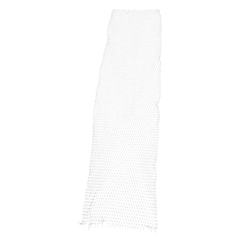 TOYZFRIENDY Strass Mesh Haarnetz Weiß Glitzerndes Haarschmuck Accessoire Damen Rave Jewelry Für Festival Party Glamouröses Haarband von TOYZFRIENDY